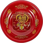 Wedding Hand Basin Decorative Enamelware Wash Bowl for Chinese Traditional Wedding and Party