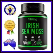 VITARAW ORGANIC SEA MOSS 2400mg Bladderwrack Burdock Root Immune Anti Aging 120C