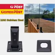Glass Spigots BLACK Duplex 2205 Stainless Balustrade Frame less Pool Fencing