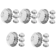 4 Pcs Magnetic Soap Holder Chrome Replacement Wall-mounted Dispenser