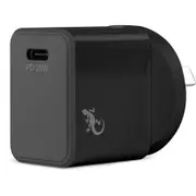 Gecko Single 25W USB-C PD Wall Charger - Black