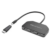 Cable Matters 101075, Triple Monitor Mini DisplayPort/DisplayPort Hub, (3X 4K DisplayPort Splitter) 3-Port DisplayPort 1.4 Enabled for 8K and 4K 120Hz HDR for Windows Only, NOT Compatible with macOS
