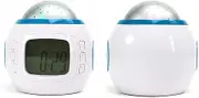 Projection Light Clock Backlight Snooze Function Sky Projector Digital Alarm Clock Music Thermometer Calendar Suitable for Bedroom Decor