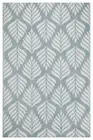 Dibang Aqua Light Green and Cream Indoor Outdoor Rug