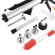 Beefy Jerky Gun with Stainless Steel Nozzles & Sausage Tips - Ultimate Meat Tool