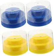 4Pcs Grinding Head Storage Box Nail Art Stand Nail Bit Tool Stand Nail Drill Bit