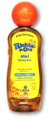 Honey Bee Ricitos de Oro Shampoo| Baby Shampoo with Pop-Up Rattle Cap, Paraben F