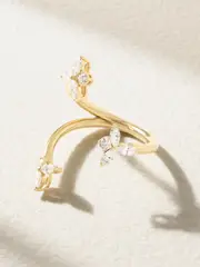 [YEPREM] YEPREM - Strada Stackable 18-karat Yellow And White Gold Diamond Ring - 6 6 Gold