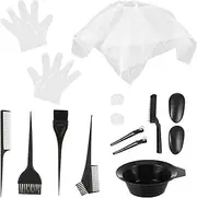 Beaupretty 11pcs Hair Coloring Tool Kit Hair Dye Bowl Tinting Brush No-smell Gloves for for Friends and Professionals