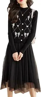 [Generic] Women's Winter Set Korean Edition Elegant And Knitted Two Piece Set