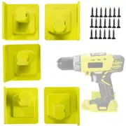 5Pcs Power Tool Mount Holder Plastic Electric Tool Battery Dock Hanger AU