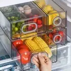 6 PCS Refrigerator Drawer Organizer Fridge Organizers and Storage Clear Plast...