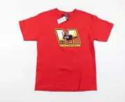 Vintage Mongoose BMX Shirt Youth Medium Red Short Sleeve Kids Boys Y2K VTG Tee