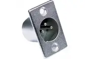 Avico XLR 3 Pin Male Chassis Socket DIY Connector
