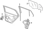 Genuine Volkswagen Window Channel 5H4-839-440-F-5AP