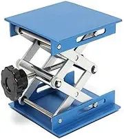 Mellisso 4inch Aluminum alloy Laboratory Jack Scissor Lift Platform/Foldable Lifting Table Pad Height Control Ideal for Working,physical, chemical, biological experiments