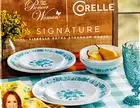 PIONEER WOMAN / CORELLE 12 Piece Dinnerware Set - Evie Teal / Floral NIB