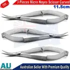 Micro Surgical Noyes Spring Action Ophthalmic Suturing Surgery Scissors 3 Pieces