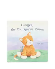 Jellycat Ginger, the Courageous Kitten Book - Ages 0+