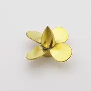 QONXIX 4-Blades Copper Propeller Diameter 24mm M3 Right Left Hand Prop, for RC Boat Scale Marine Tug Fishing Aircraft Carrier Submarine RC Boat Propellers (Color : 1PCS Right Hand)