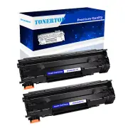 2x CF283X 83X Black Toner Cartridge Compatible For HP LaserJet Pro M201dw M225dn