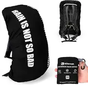 Rain Cover for Backpacks Backpack Protection Waterproof Waterproof Backpack Rain Cover 20L-30L Rain Cover School Bag for Hiking, Camping, Cycling, Travel and School Bag (Black, M)