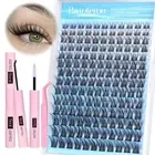 Lash Clusters Kit Wispy Lash Extension Kit 8-16mm Natural Cluster Eyelash Ext...
