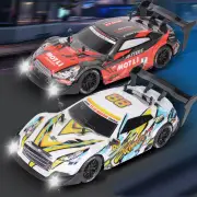 1/14 2.4G 4WD Drift RC Car High Speed LED Light On-Road Racing Remote Control Vehicles Models Multi Player Competiton To