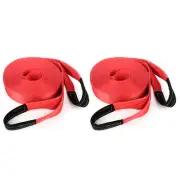 3" Tow Strap 17500lbs 65ft Winch Sling Off-Road Atv Snatch Vehicle Recovery Pair