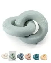 2-Link Wood Knot Decor - for Coffee Table Bookshelf Boho Celtic Home Entryway