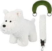 [Bebamour] Stuffed Animal Plush Toys Dog Shaped Crossbody Plush bag for Toddlers Stuffed Animal Shoulder Bag for Kids