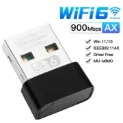 Mini USB Driver Free WiFi 6 USB 2.0 Card AX900Mbps 802.11AX Wireless USB Adapter