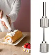 2 Pieces Cream Whipper Nozzle 0.2cm 0.5cm for Baking Cream Whipper Household