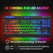 87 Keys Wired Mechanical Gaming Keyboard Type C