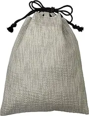 [Edoten] ]JAPAN Nobori Bukuro 100% Cotton Shijira Fabric Drawstring Pouch with Inner Pocket