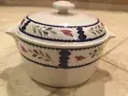 Adams LANCASTER 2 Quart Round Covered Casserole Pull Tab Handles NEVER USED