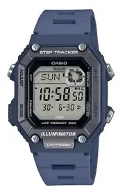 Casio Standard Digital Step Tracker Sports Quartz 100M Men's Watch WS-B1000-2AV