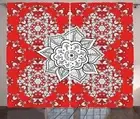 Eastern Mandala Curtains 2 Panel Set Decoration 5 Sizes Window Drapes