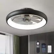 Ventiladores de techo con luces de 20'', montaje empotrado, control remoto y apl