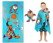 Space Jam 2 Bath and Beach Super Soft Mesh Scrubby and Microfiber Towel Set 50"x