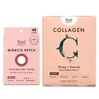Rael Collagen Sheet Mask 1Pack & Acne Pimple Patch 48 Count