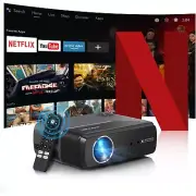 Portable Smart Projector Netflix Officially AI Auto Focus & Keystone 1050ANSI 4k