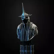 Witch King Angmar 3D Printed Bust- Resin-Fotis Mint-12K Ultra High Quality Model