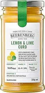 Beerenberg Lemon & Lime Curd, Yellow, 300 g