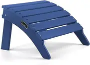 FUNBERRY Adirondack Ottoman,Adirondack Chair Footrest,Adirondack Foot Stool,Outdoor Adirondack Ottoman,Patio Adirondack Ottoman Foot Rest