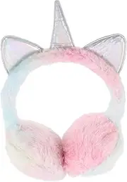 [LIFKOME] Unicorn Horn Design Earmuff Plush Ear Cover for Girls Winter Warm Ear Protection Comfortable Earmuff for Boys and Girls