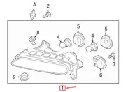 PORSCHE PANAMERA 970 Front Right Day Time Running Light 97063108803 NEW GENUINE