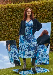 [TS] Taking Shape Natural Bree Dress Size 20 in Print, Viscose - Plus Size Women's Dresses Print