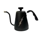 Death Wish Coffee Co Stovetop Gooseneck Kettle Color Black Holds 1 Liter /1.1q