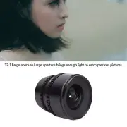 Cinema Lens 10mm APS C 260 Deg Ultra Long Focus Large Aperture E Mount Camera EA